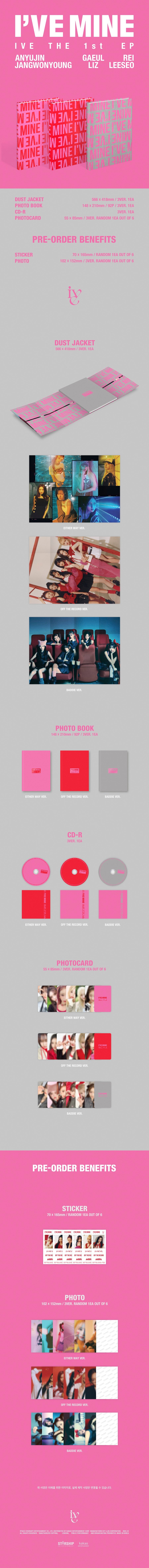 IVE - THE 1st EP [I'VE MINE]random