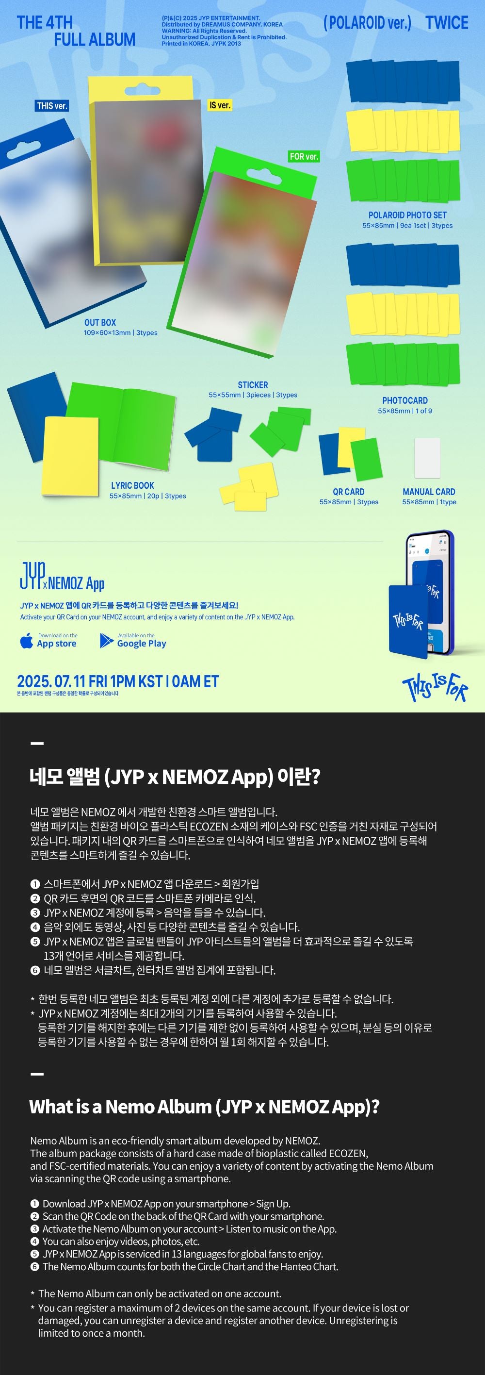 TWICE - 4TH FULL ALBUM [THIS IS FOR](POLAROID ver.)