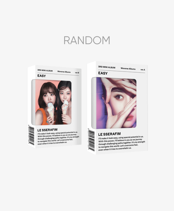 LE SSERAFIM - 3RD MINI ALBUM [EASY] (Weverse Albums ver.)random