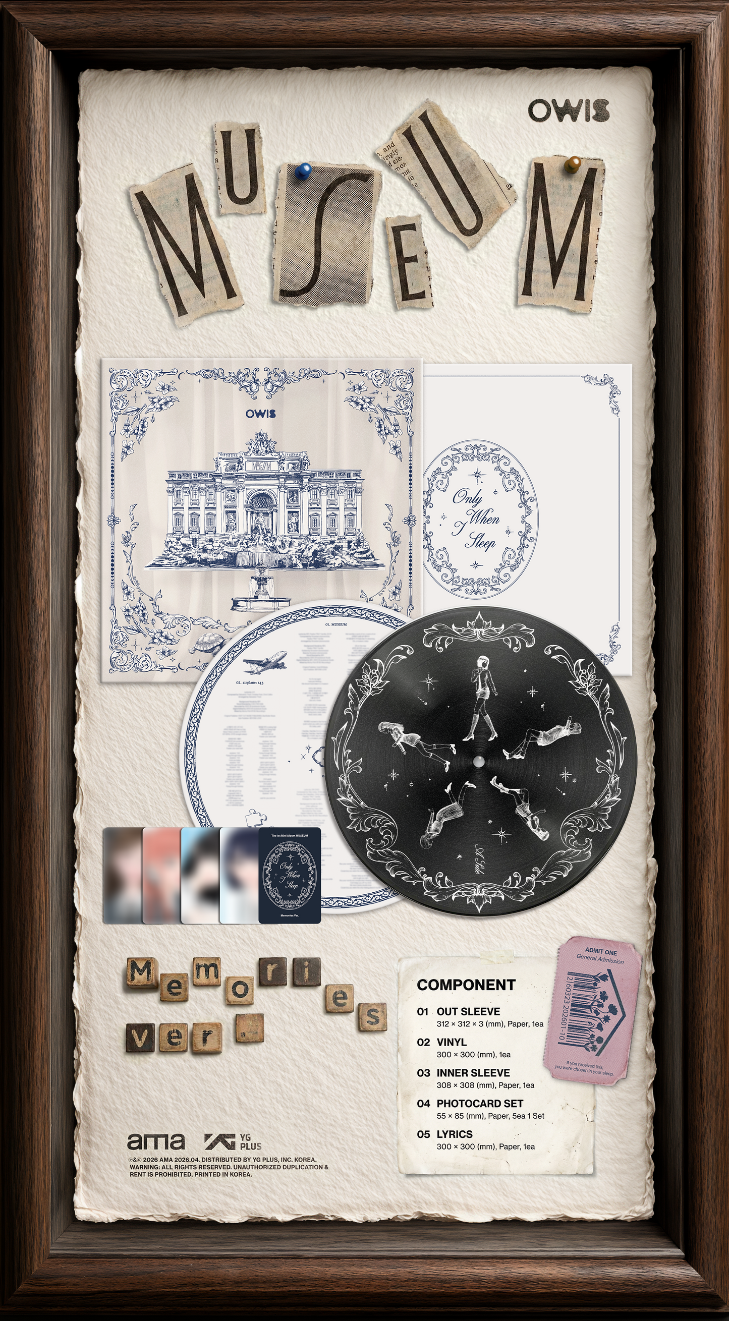 OWIS - The 1st Mini Album [MUSEUM] (Memories Ver.)