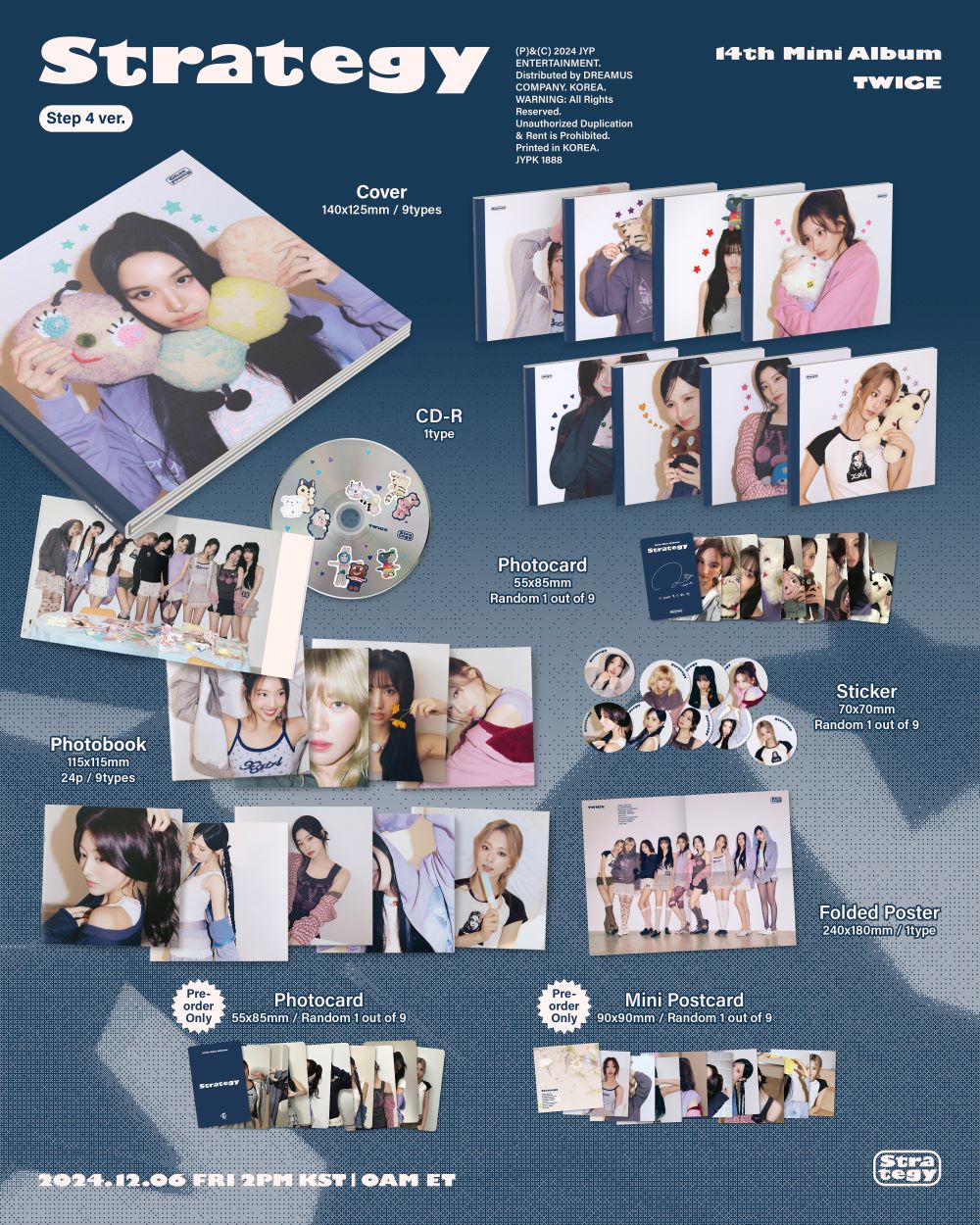 TWICE - 14TH MINI ALBUM [STRATEGY]  (Step4 ver. )random