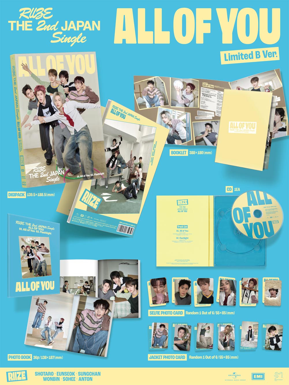 RIIZE - Japan 2nd Japan Single [All of You](Limited Bver.)