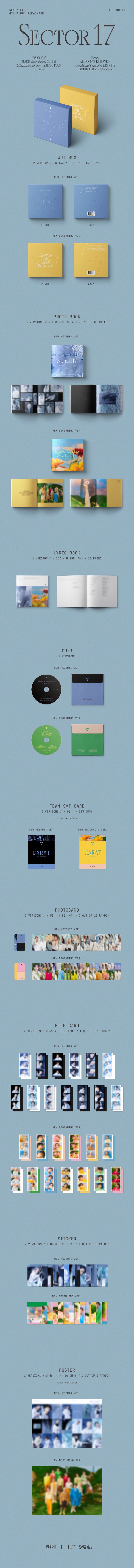 SEVENTEEN - 4th ALBUM REPACKAGE [SECTOR 17]random