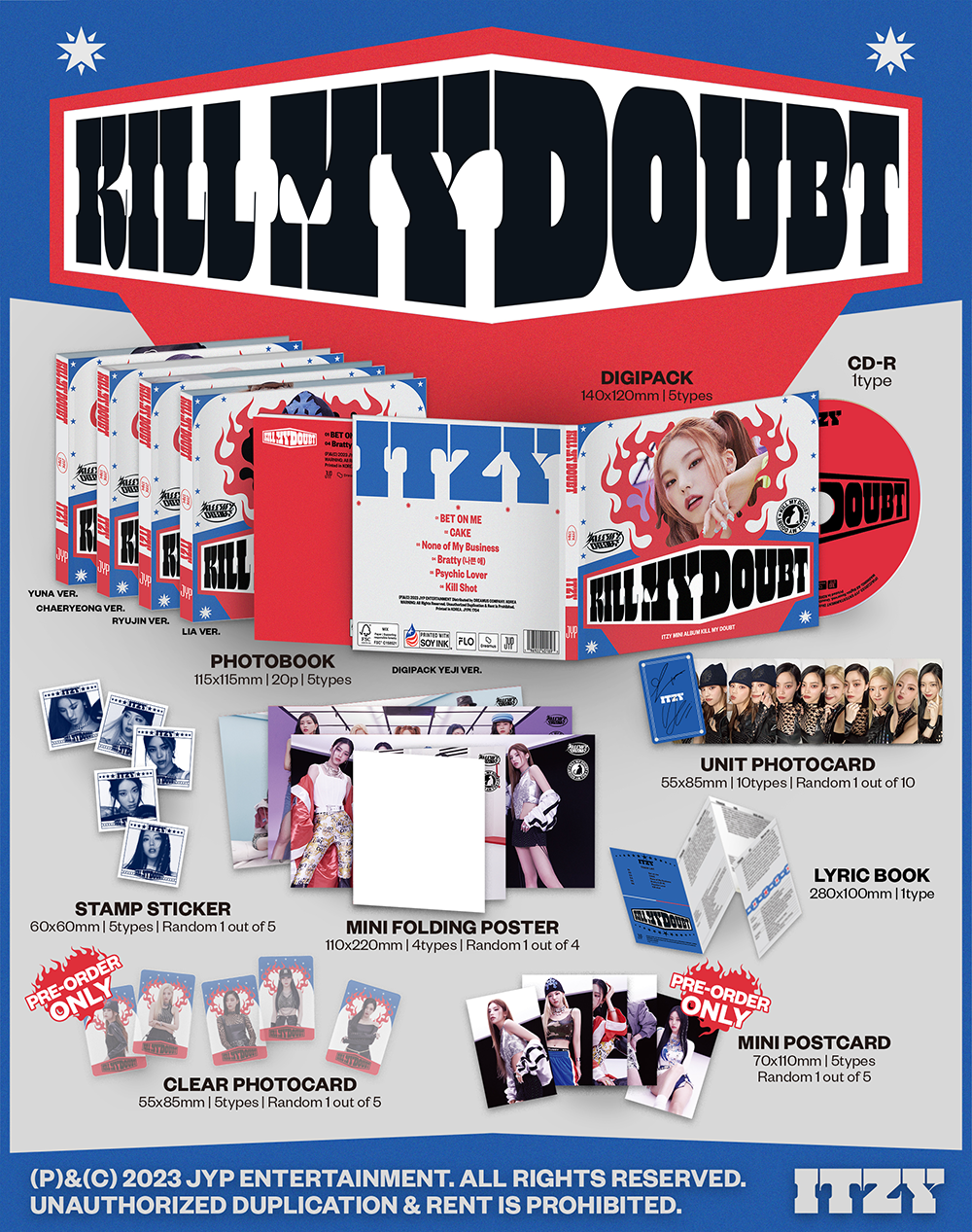 ITZY - [KILL MY DOUBT](DIGIPACK ver.)random