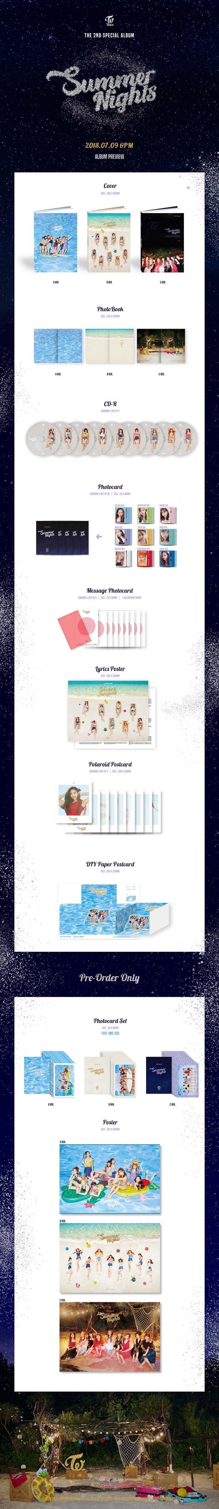 TWICE - 2ND SPECIAL ALBUM [SUMMER NIGHTS]random