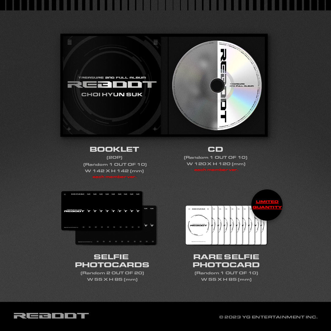TREASURE - 2ND FULL ALBUM [REBOOT] (DIGIPACK VER.)random