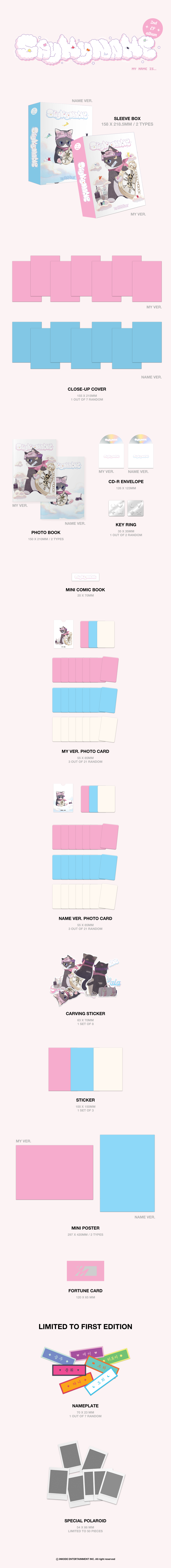 🚗SAY MY NAME - 2nd EP Album [My Name Is...] (NAME VER./MY VER.)random