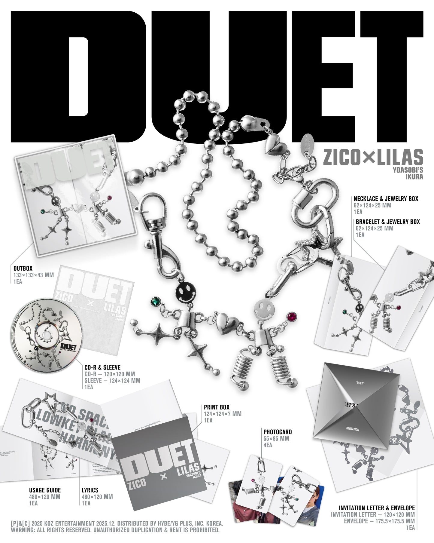 ZICO, Lilas(YOASOBI’s ikura) - Single 'DUET' (Merch Ver.)
