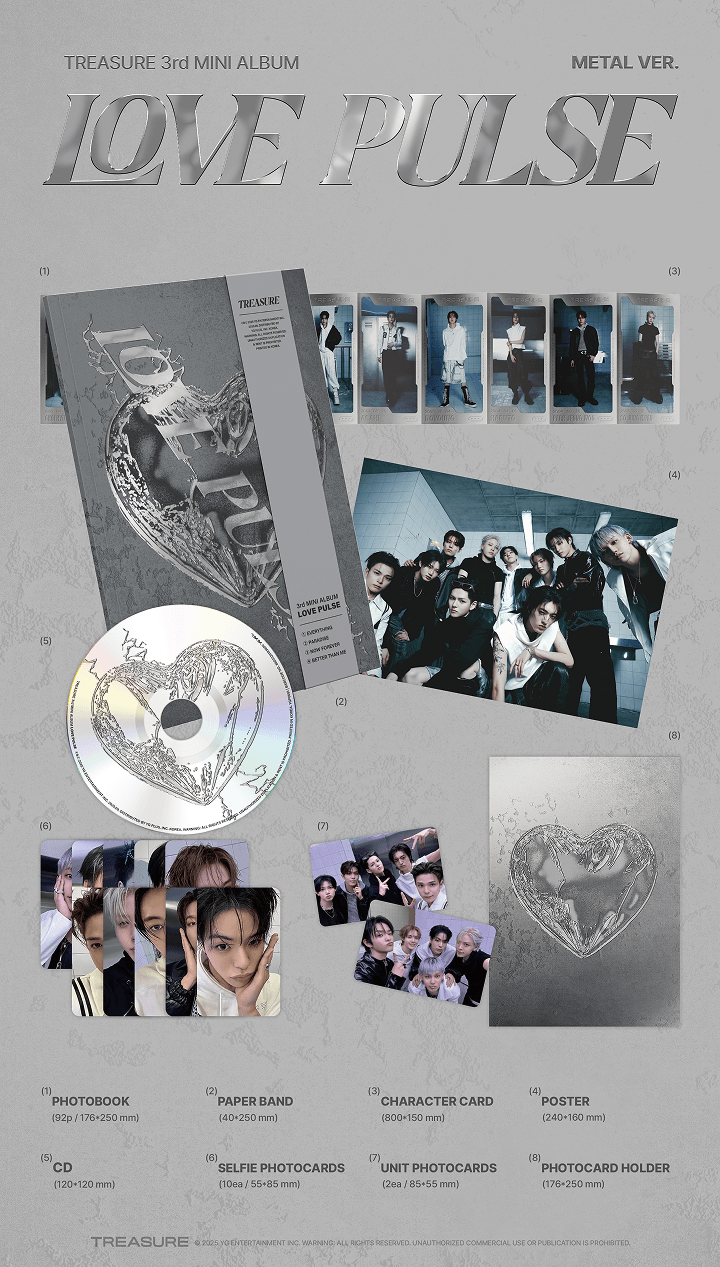 🚗TREASURE - 3rd MINI ALBUM [LOVE PULSE] random