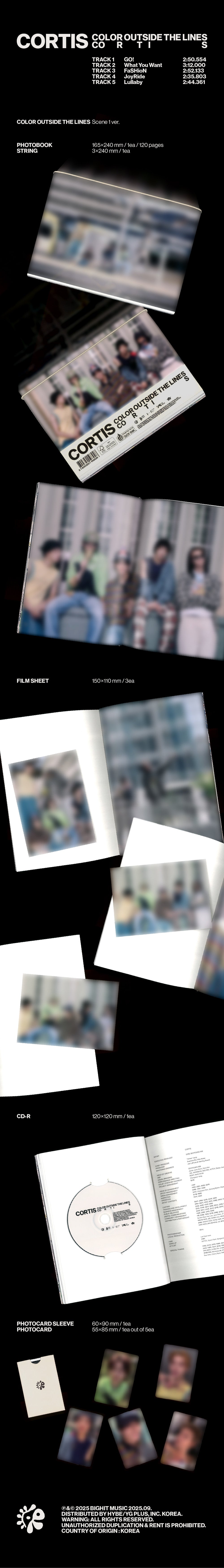 CORTIS - The 1st EP [COLOR OUTSIDE THE LINES](Standard ver.)random