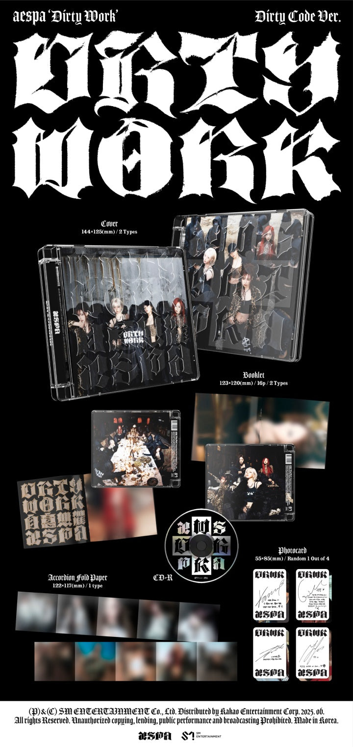 🚗AESPA - SINGLE [Dirty Work] (Dirty Code Ver.)random