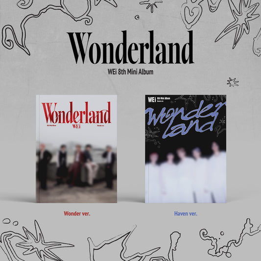 🚗WEi -8TH MINI ALBUM [Wonderland] (Wonder Ver./Haven Ver.)random