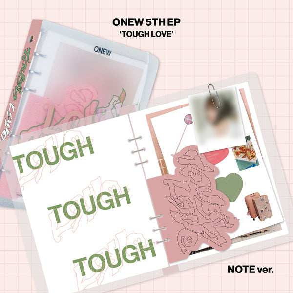 🚗ONEW - TOUGH LOVE / 5TH EP ALBUM (NOTE Ver.)