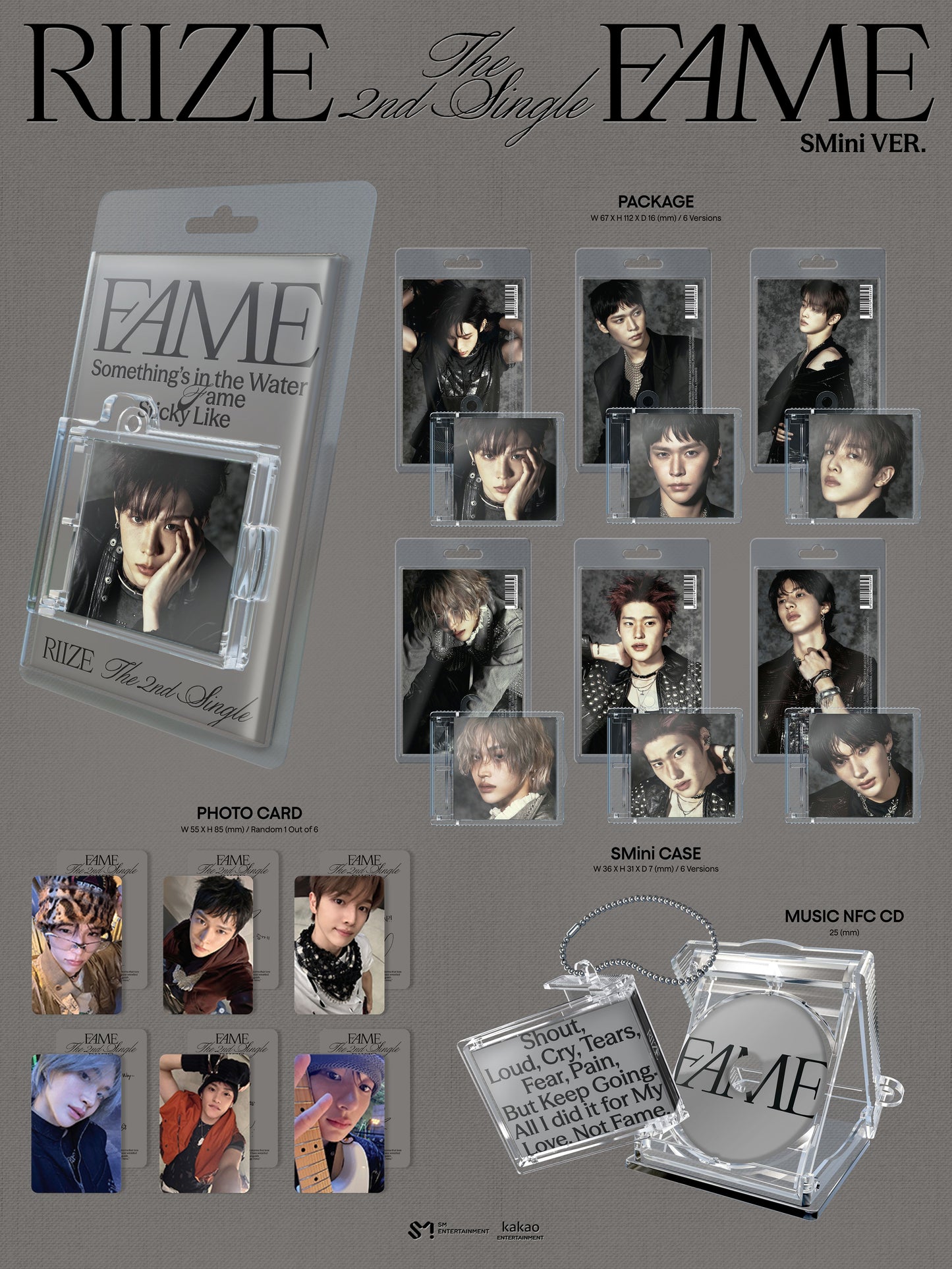 RIIZE - 2ND SINGLE ALBUM [Fame] (SMini Ver.)random