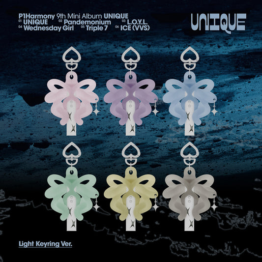 P1Harmony 미니 9집 [UNIQUE] (Light Keyring Ver.)random