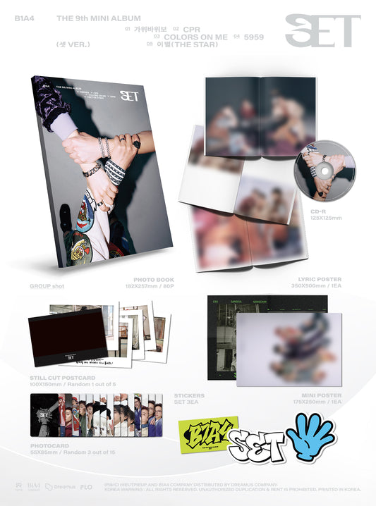 ⏰B1A4 - 9TH MINI ALBUM [SET] (셋 Ver.)