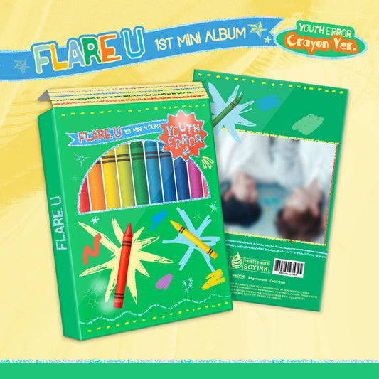 FLARE U - 1st Mini Album [YOUTH ERROR] (Crayon Ver.)
