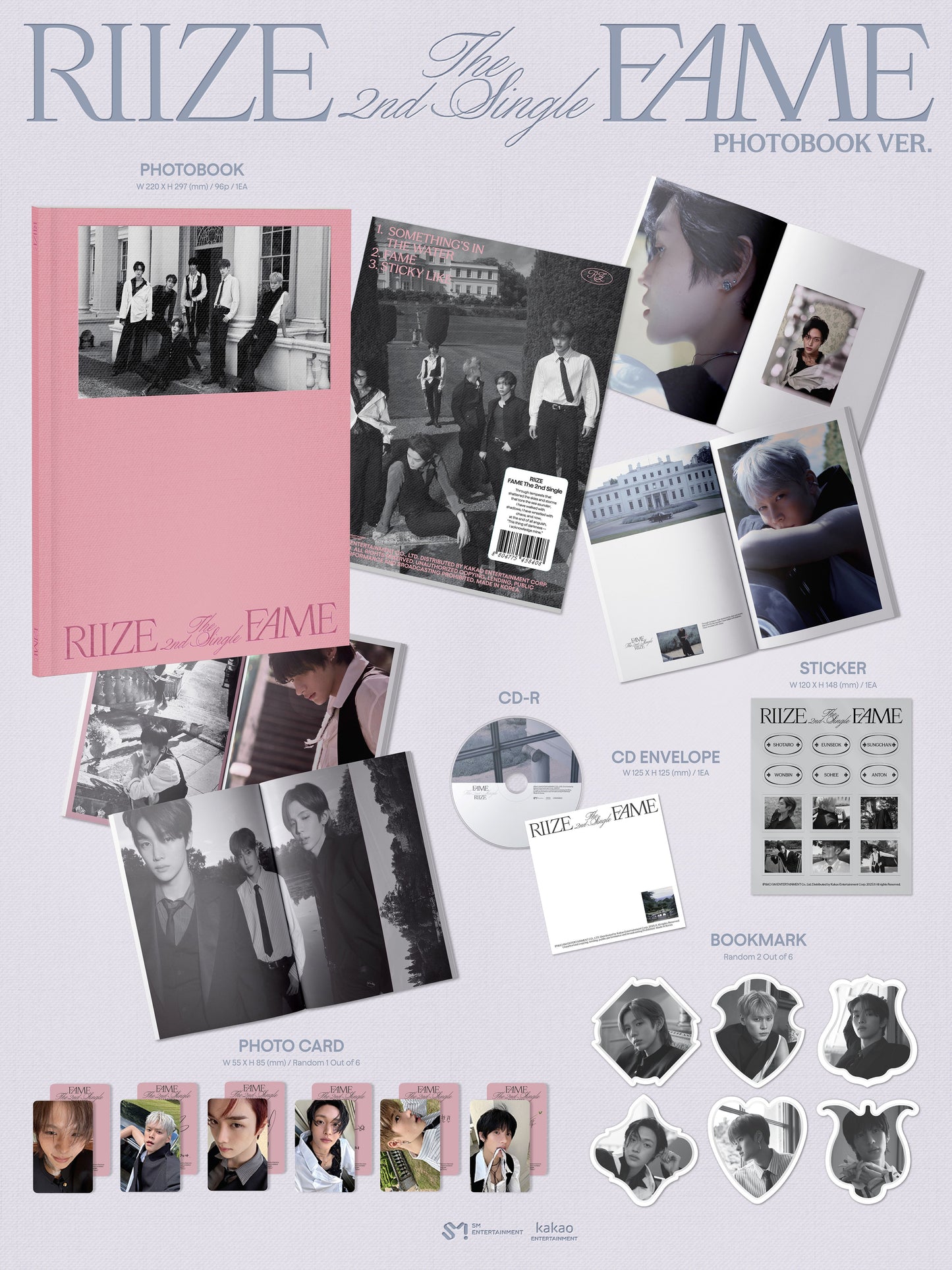 🚗RIIZE - 2ND SINGLE ALBUM [Fame] (Photobook Ver.)