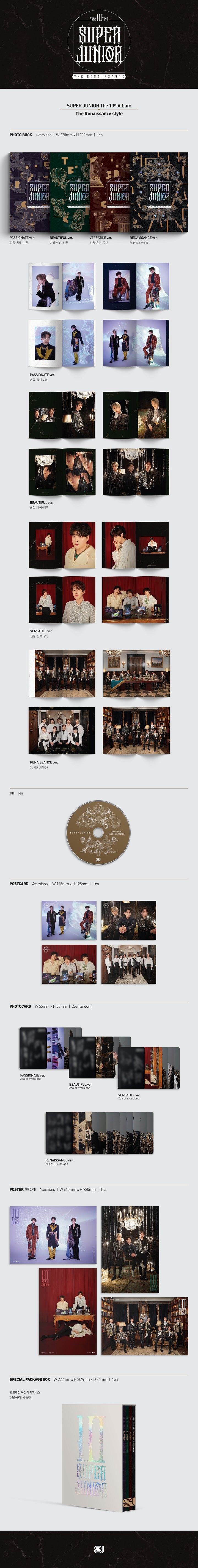 Super Junior - 10TH FULL ALBUM [The Renaissance] (The Renaissance Style)