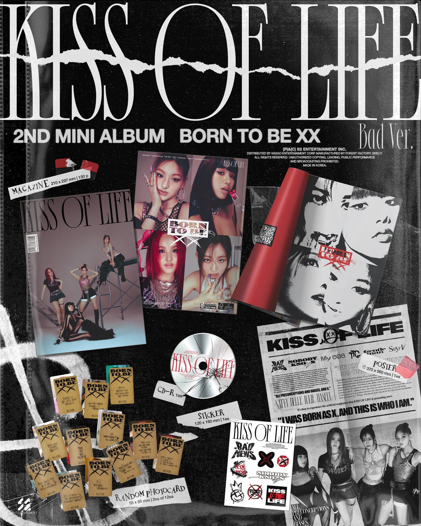 KISS OF LIFE - 2ND MINI ALBUM [Born to be XX ]random
