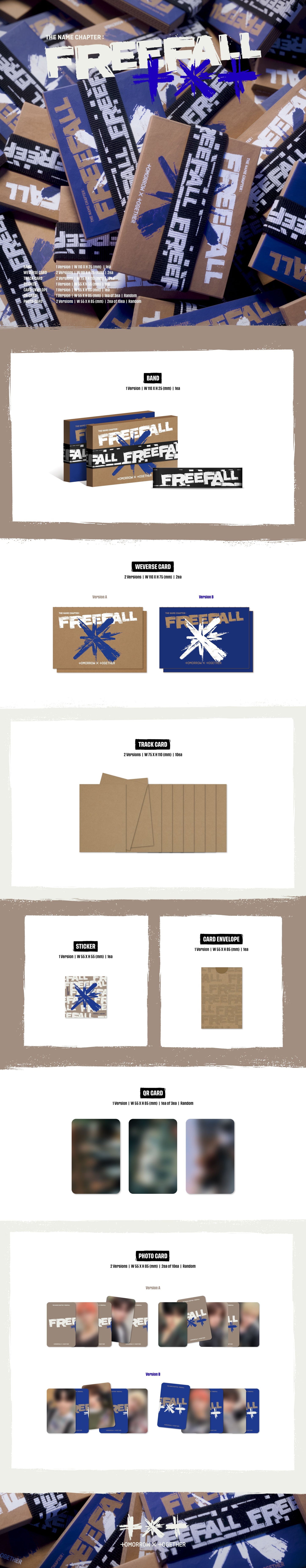 TXT - [THE NAME CHAPTER : FREEFALL (Weverse Albums ver.)random