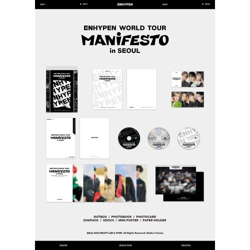 ENHYPEN  - ENHYPEN WORLD TOUR [MANIFESTO] IN SEOUL (DVD)