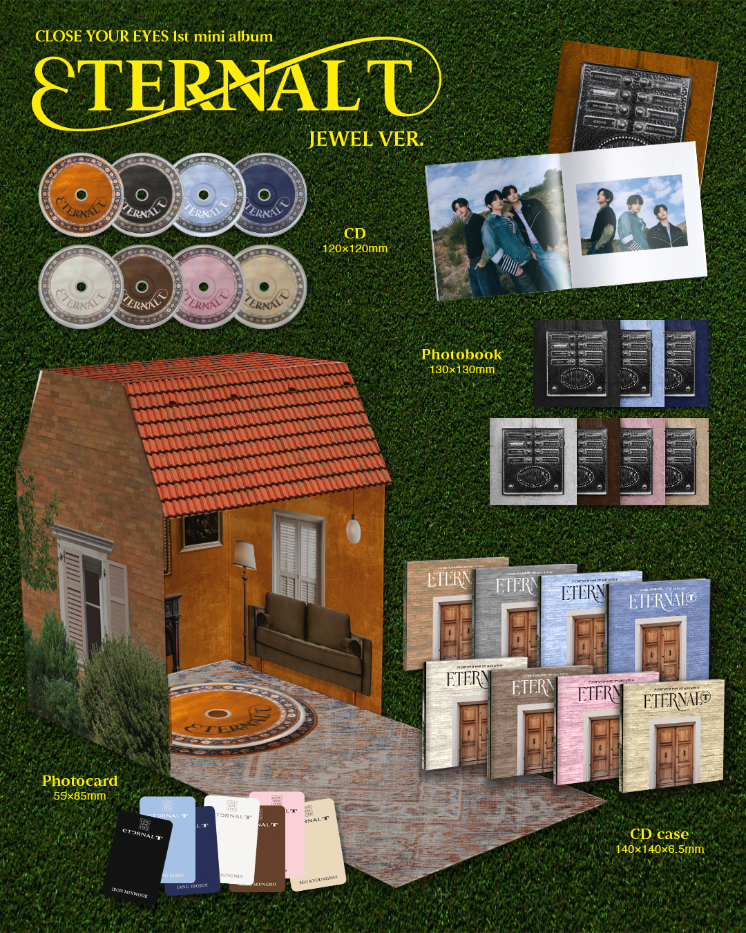 🚗CLOSE YOUR EYES - The 1st Mini Album [ETERNALT] (JEWEL Ver.) random