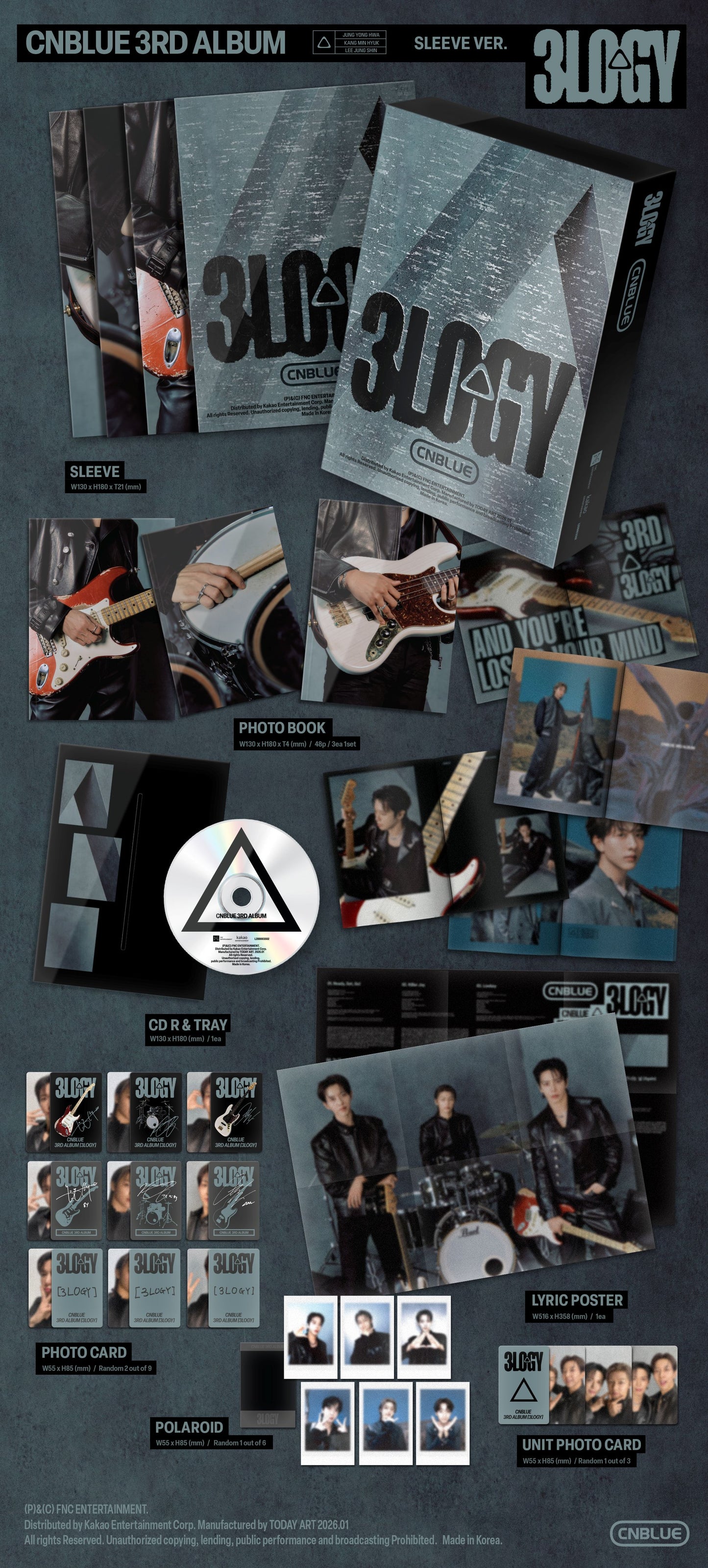 CNBLUE-  [3LOGY] (SLEEVE VER.)