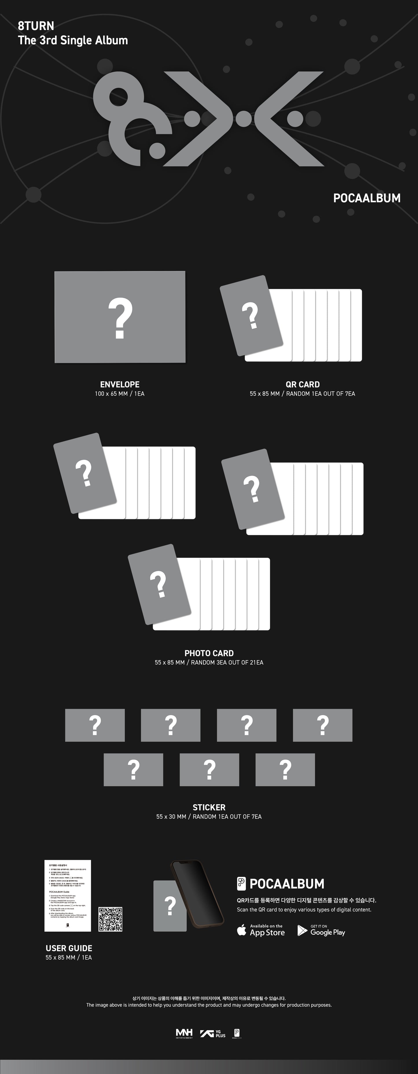 ⏰8TURN - The 3rd Single Album [8.X] (POCAALBUM)
