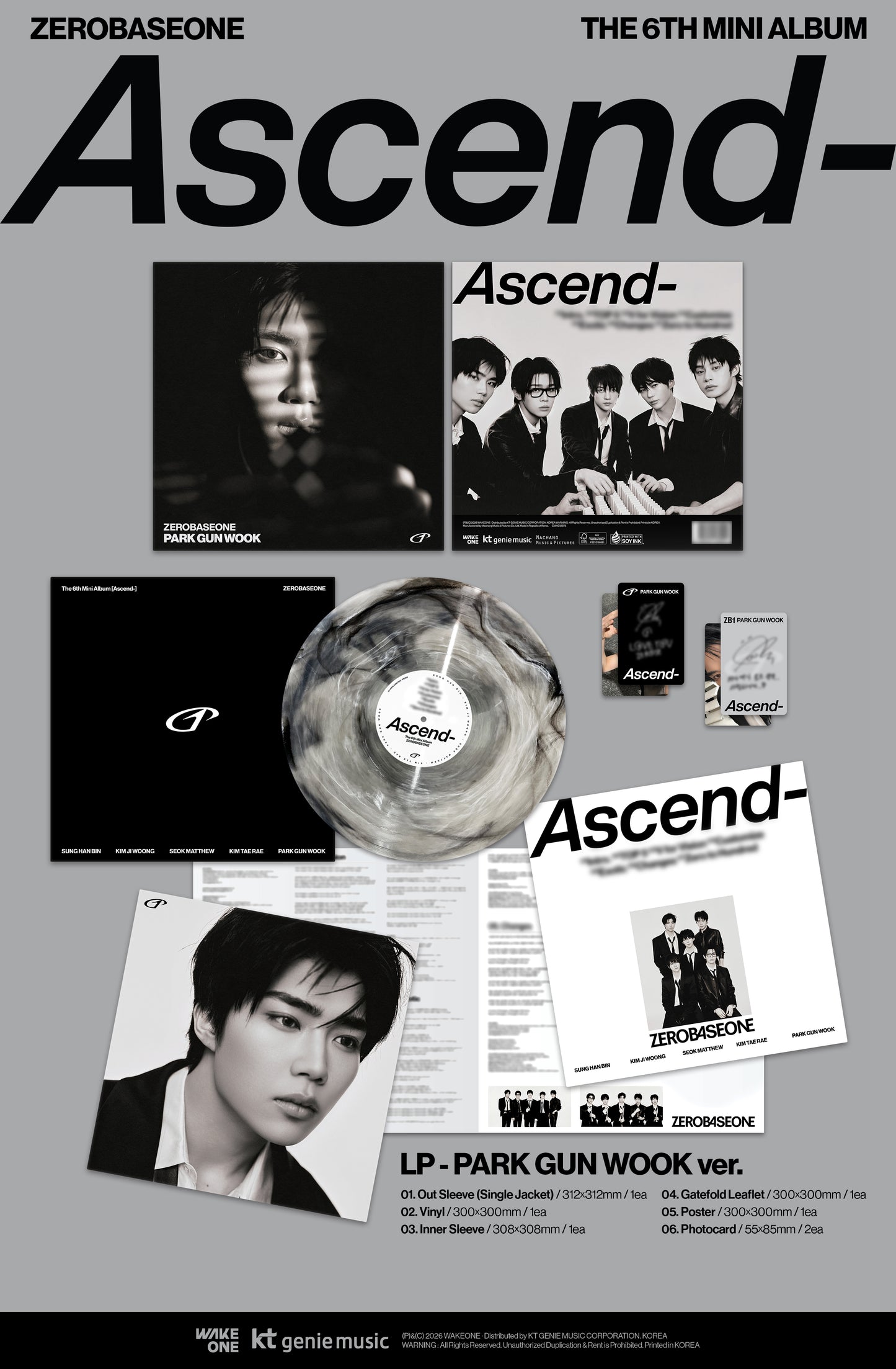ZEROBASEONE - The 6th Mini Album [Ascend-] (LP ver.)
