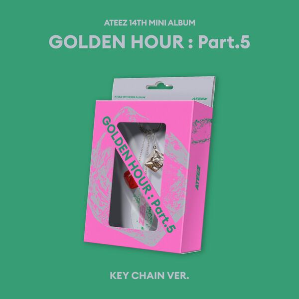 ⏰ATEEZ - 14TH MINI ALBUM [GOLDEN HOUR : Part.5](KEY CHAIN VER.)