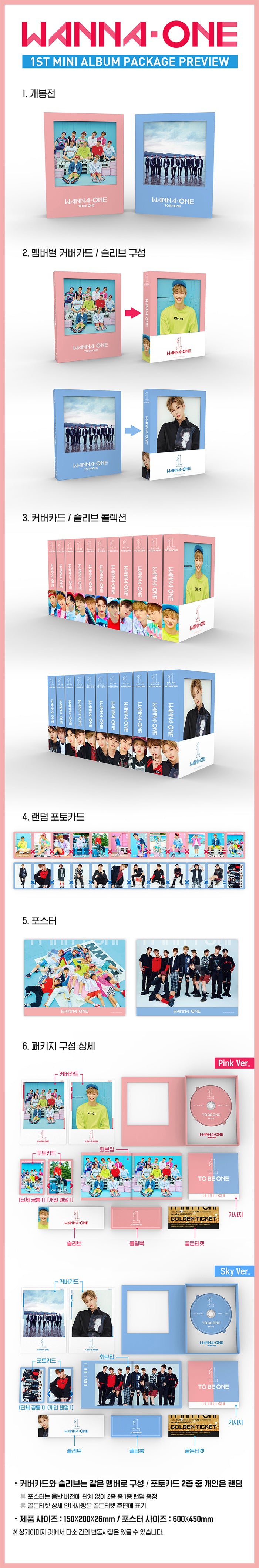 WANNA ONE - 1ST MINI ALBUM[TO BE ONE]