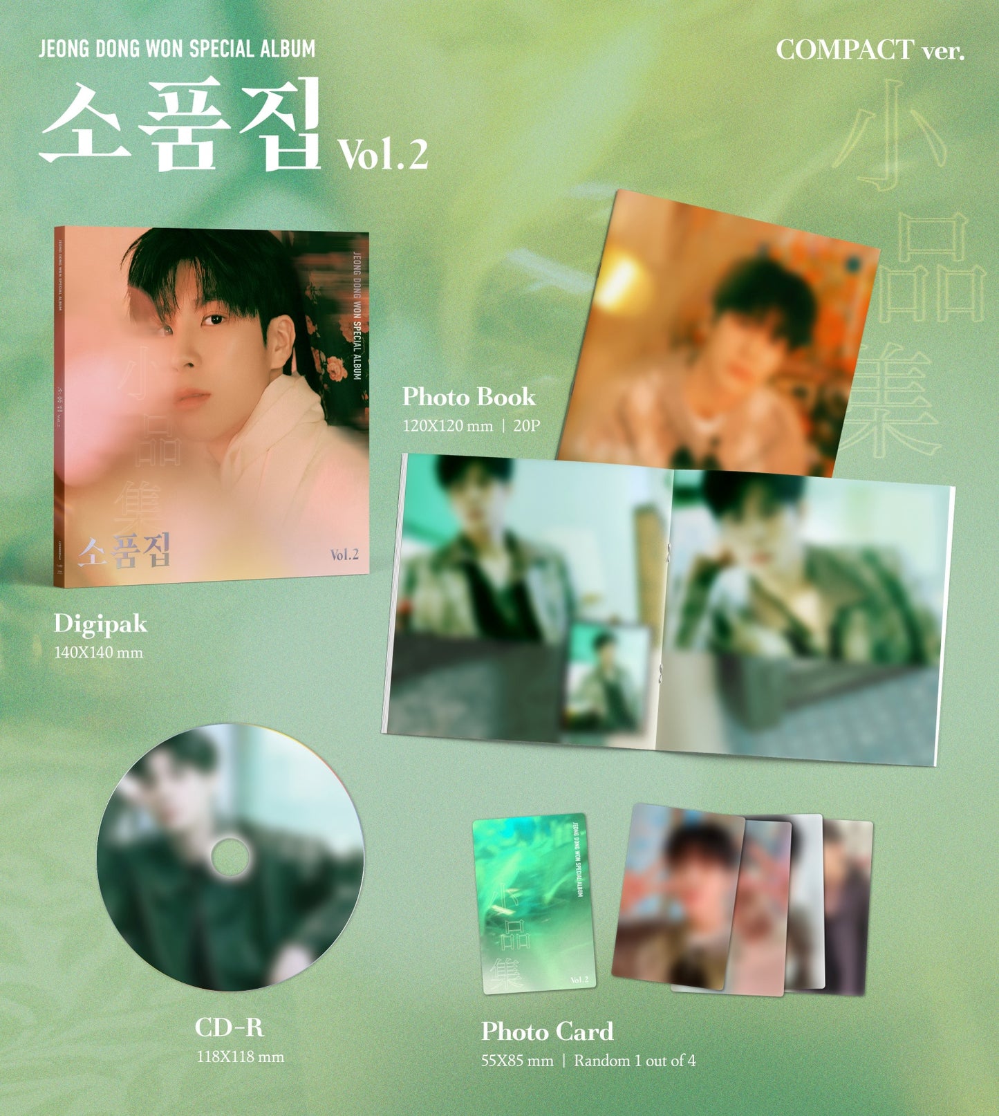 ⏰JEONG DONGWON - [소품집 Vol.2] (Compact ver.)