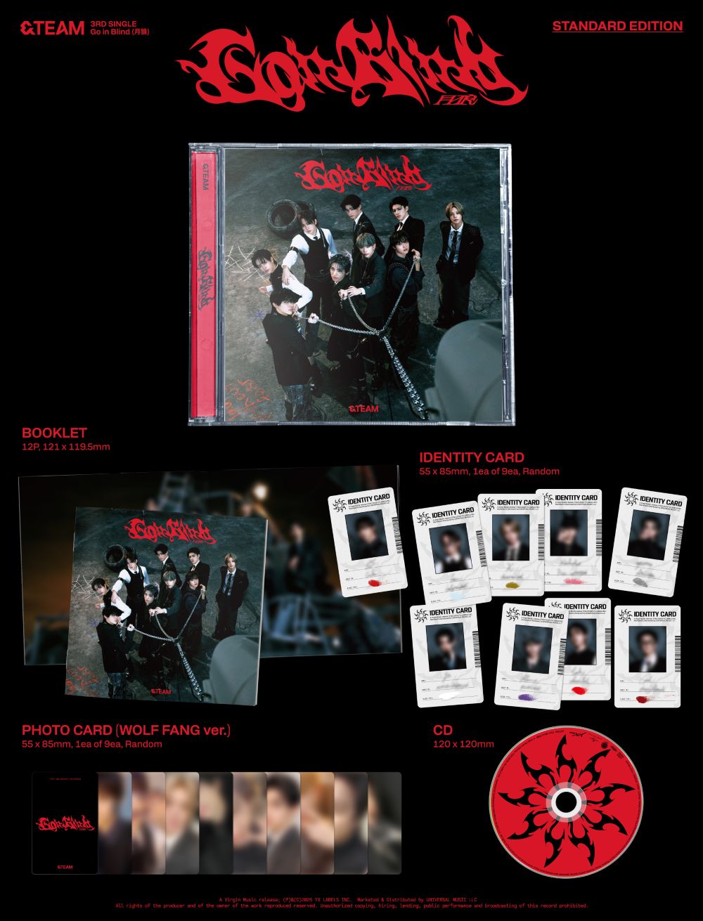 🚗&TEAM - 3rd SINGLE [Go in Blind](STANDARD EDITION)