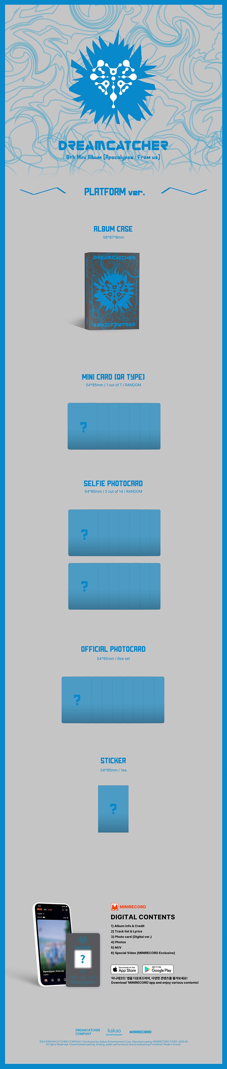 Dreamcatcher - 8TH MINI ALBUM [Apocalypse : From us] (Platform Ver.)