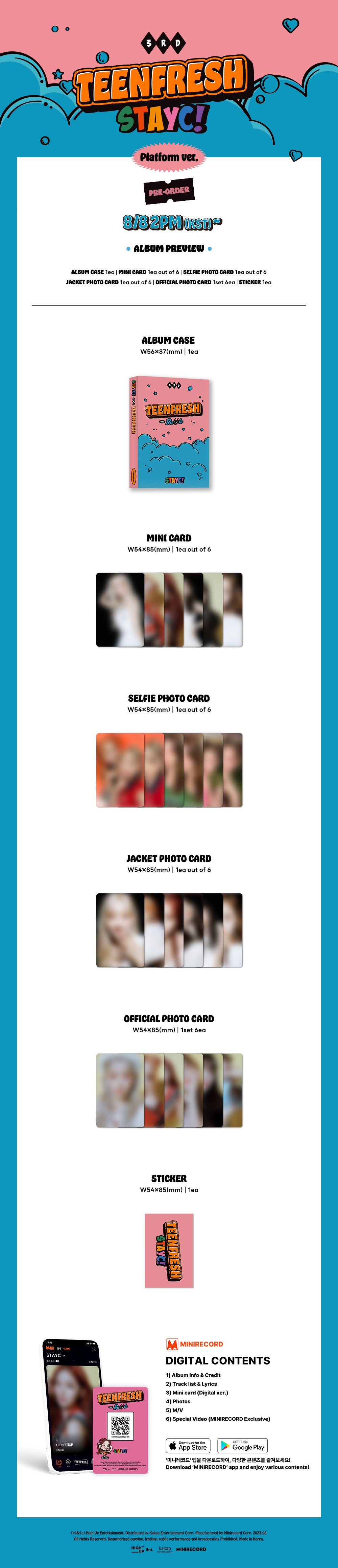 STAYC - 3ND MINI ALBUM [TEENFRESH] (Platform Ver.)