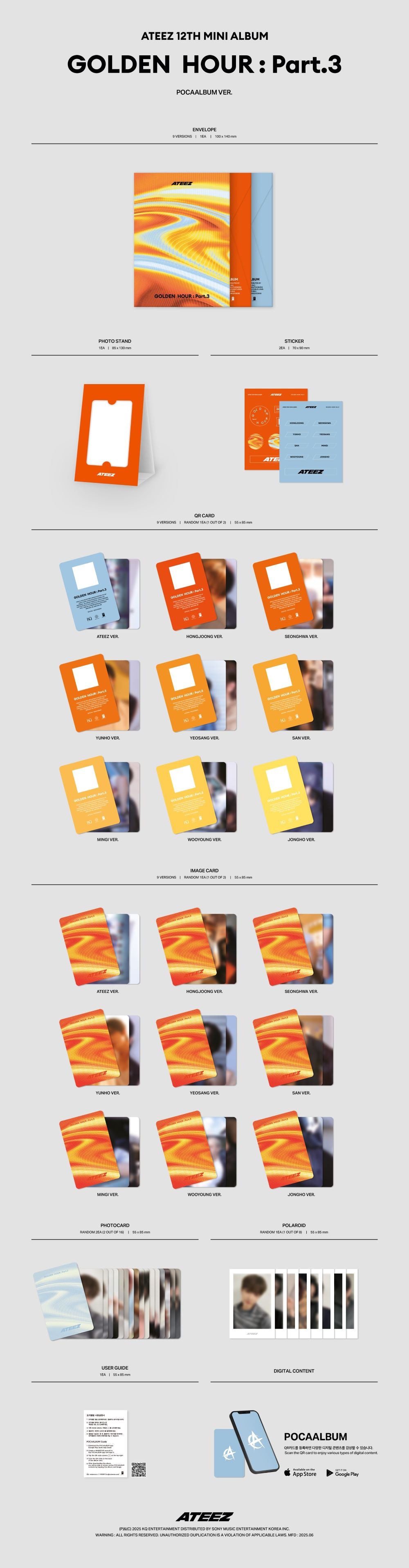 🚗ATEEZ - [GOLDEN HOUR : Part.3] (1Poca)