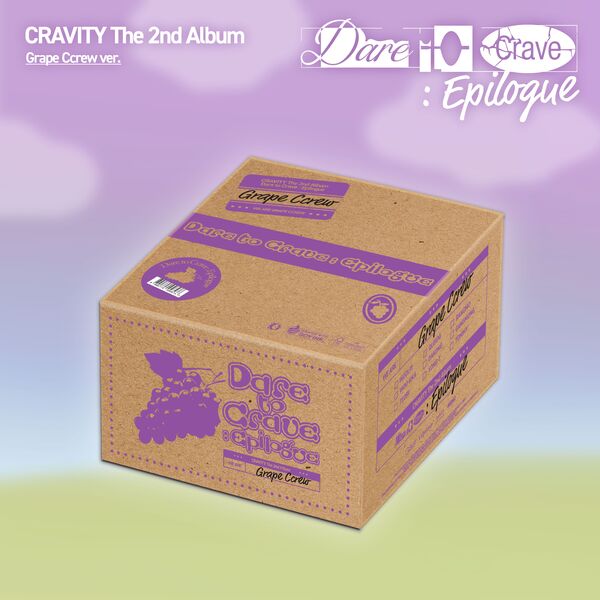 ⏰CRAVITY - The 2nd Album [Dare to Crave : Epilogue] (Grape Ccrew ver.)(Limited ver.) random