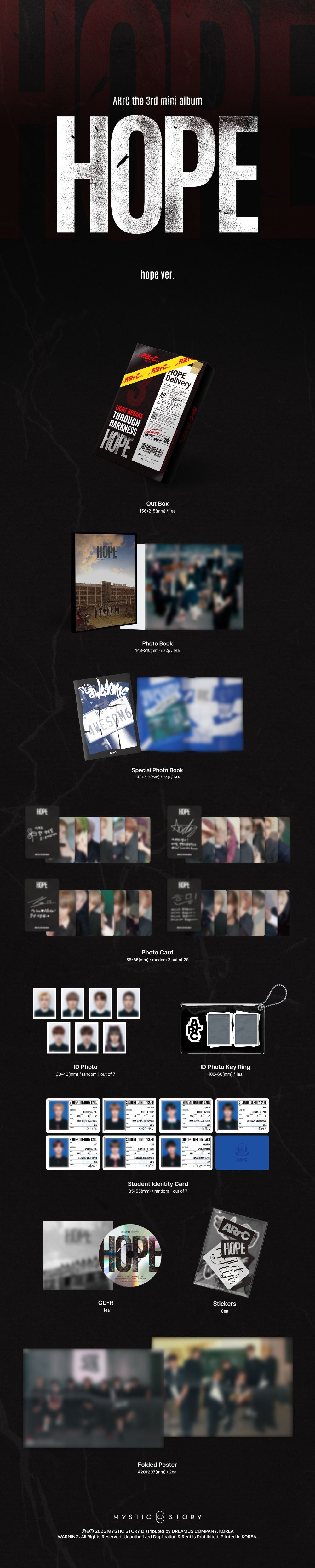 🚗ARrC - 3ND MINI ALBUM [HOPE] (Hope Ver.)