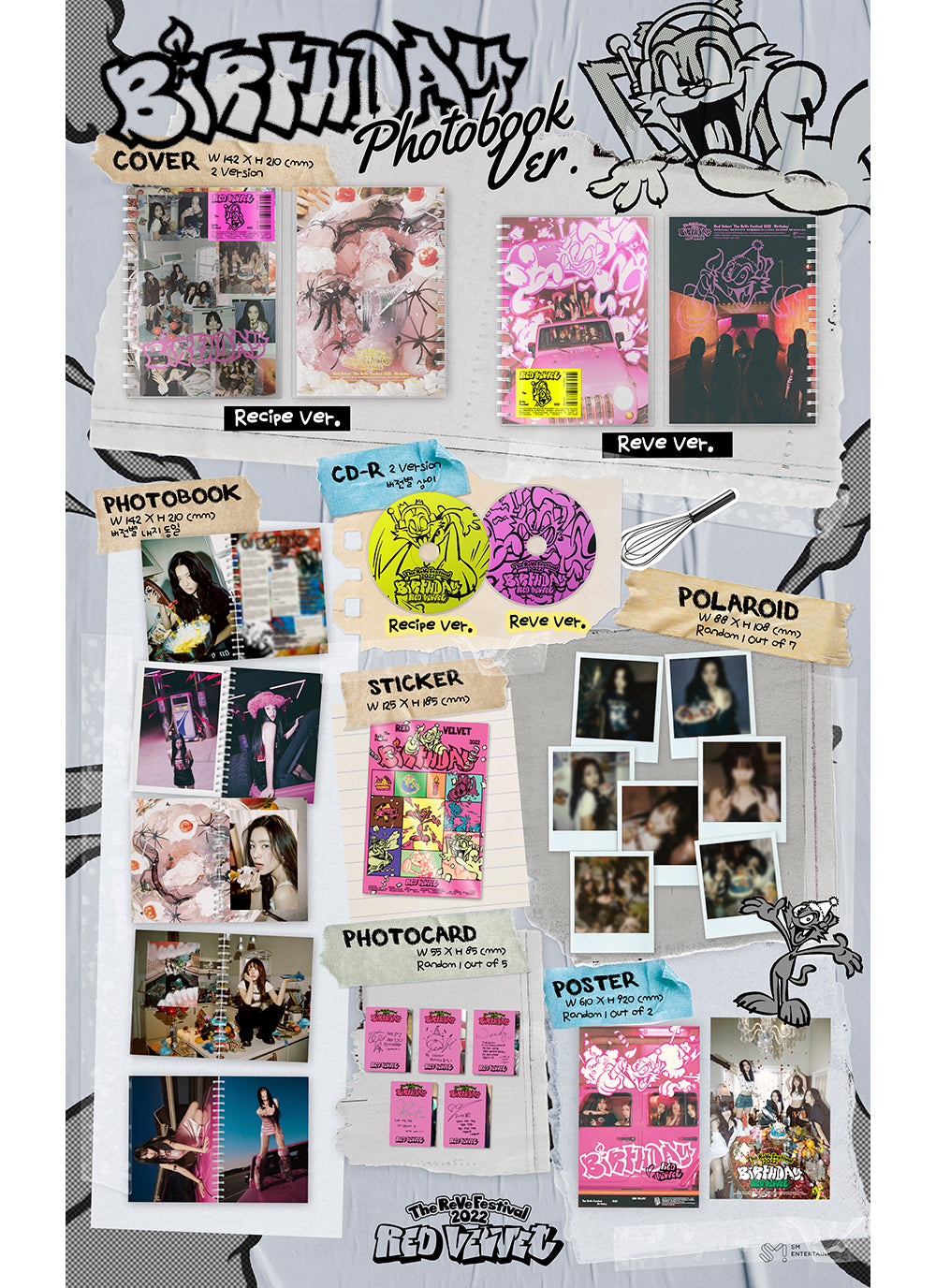 RED VELVET - MINI ALBUM [The ReVe Festival 2022 – Birthday] (Photo Book Ver.)random
