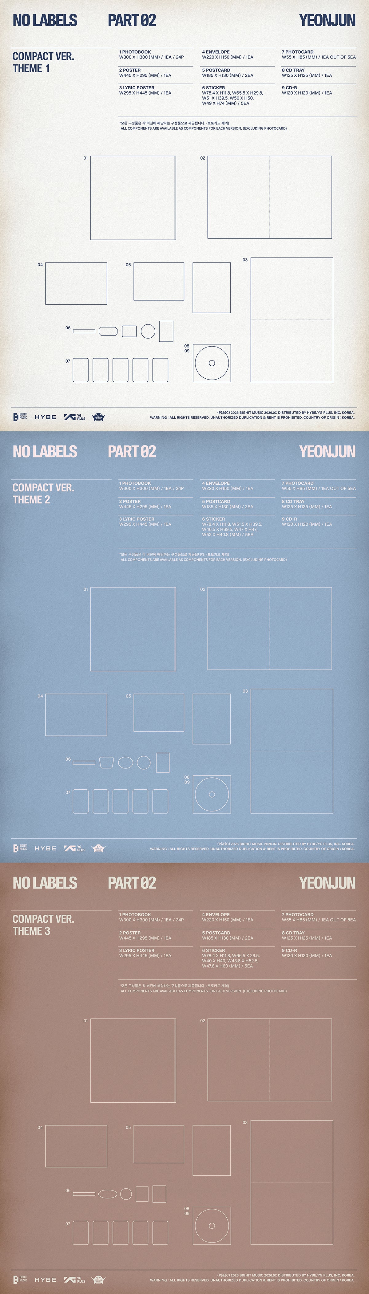 ⏰YEONJUN - [NO LABELS: PART 02](Compact Ver.)random