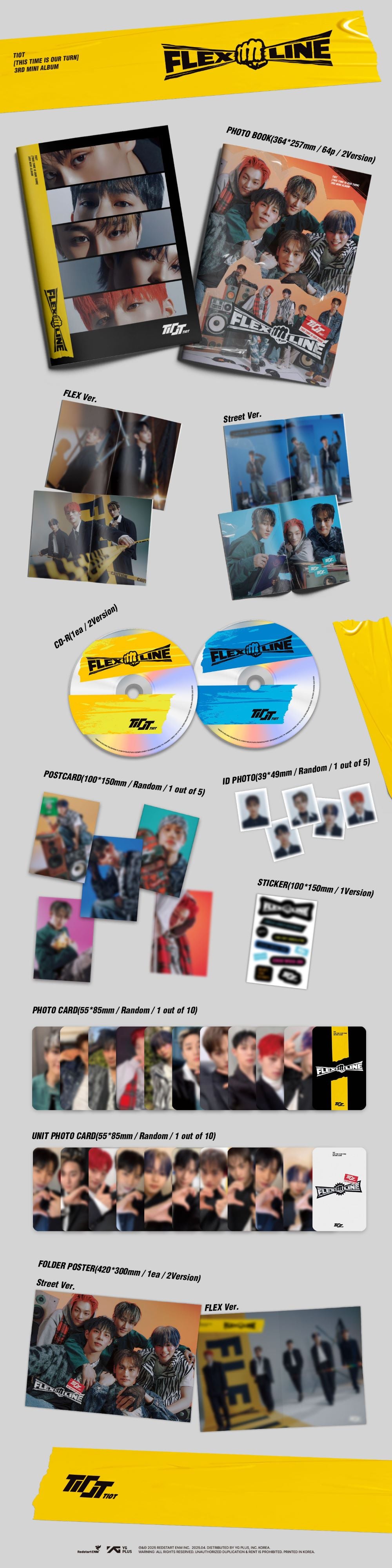 TIOT - 3rd Mini Album [FLEX LINE] (Photobook ver.)random