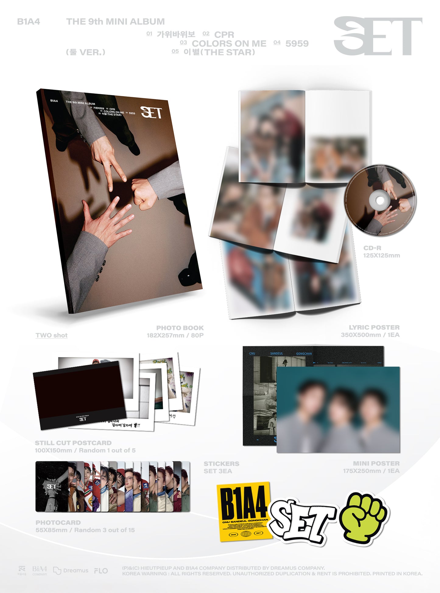 B1A4 - 9TH MINI ALBUM [SET] (둘 Ver.)