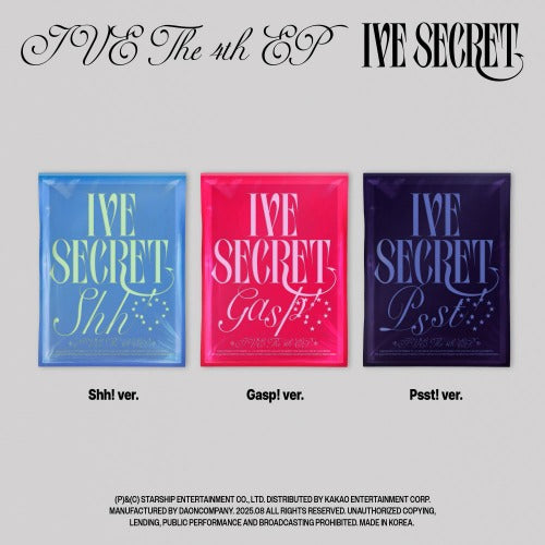 IVE - THE 4th EP [IVE SECRET] (Shh! / Gasp! / Psst! Ver.)random