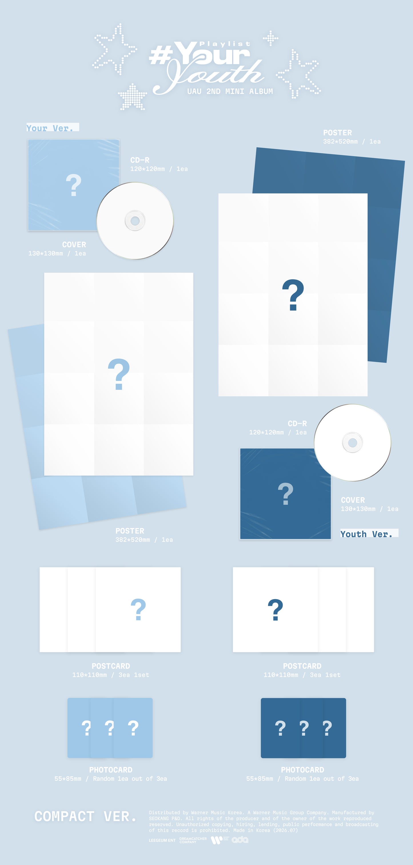 ⏰UAU - 2ND MINI ALBUM[Playlist #Your Youth] (COMPACT VER.)random
