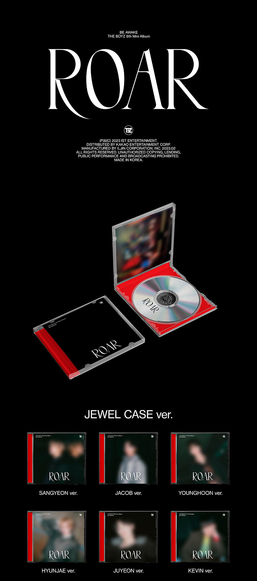 THE BOYZ - 8TH MINI ALBUM [BE AWAKE] (JEWEL CASE)