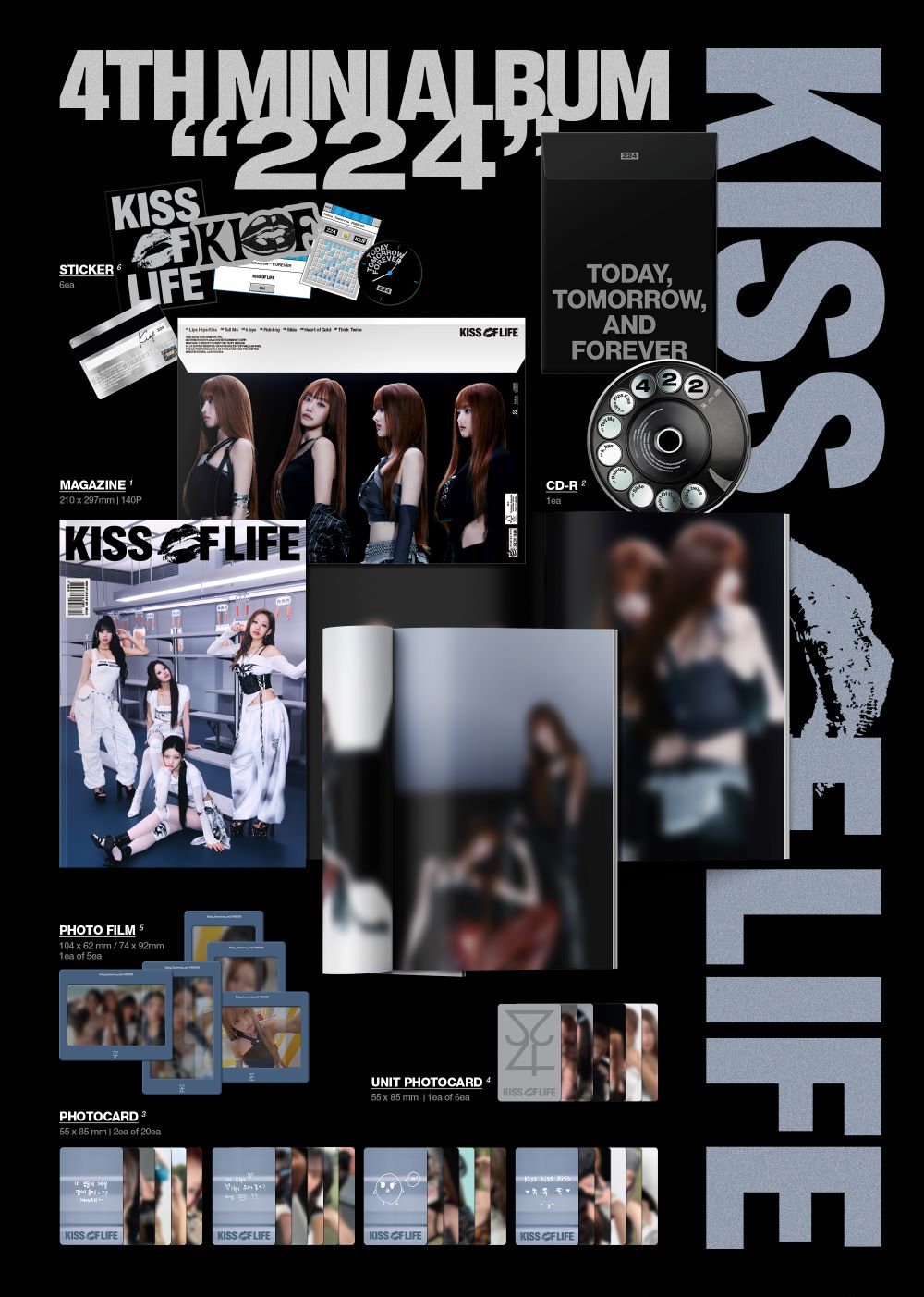 🚗KISS OF LIFE - 4TH MINI ALBUM [224] (Magazine Ver.)