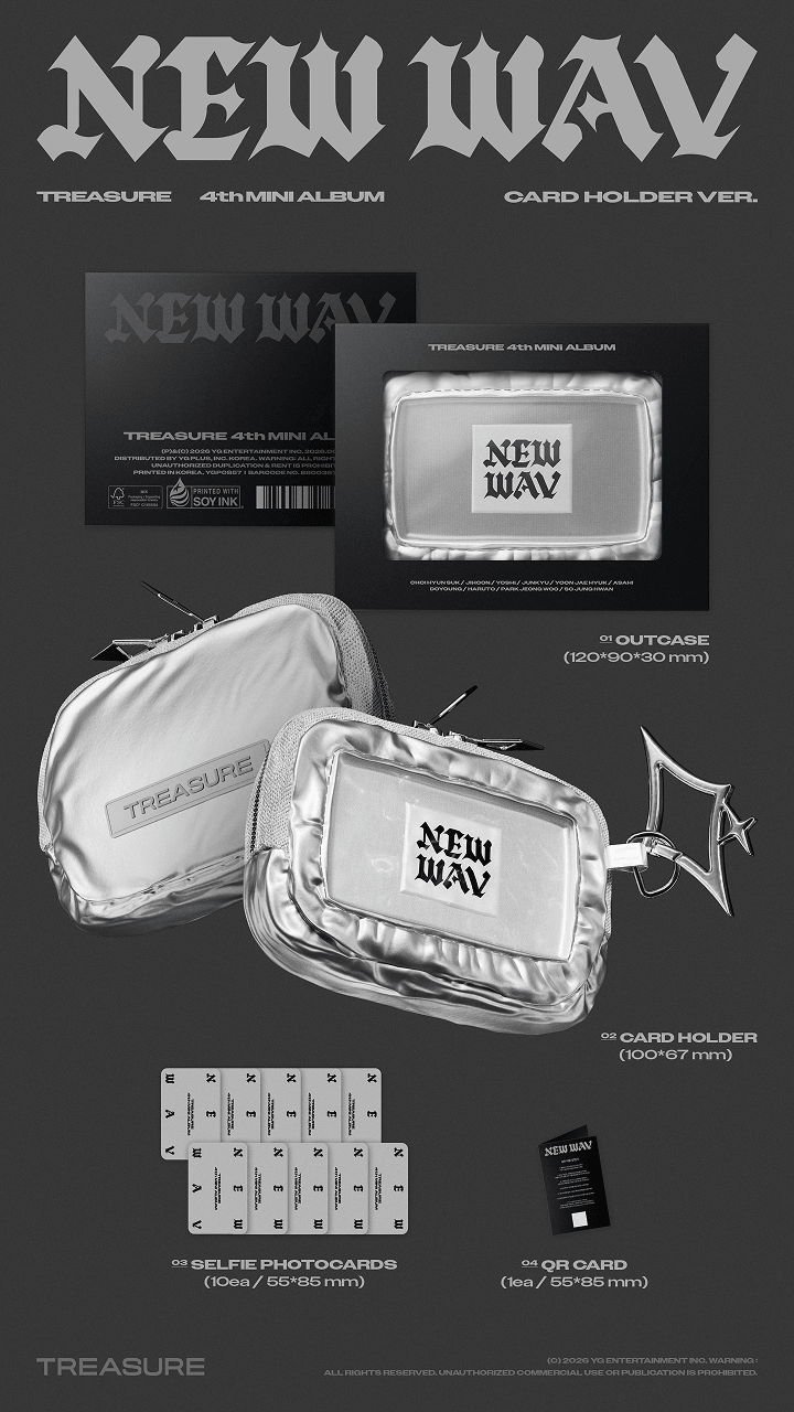TREASURE - 4th MINI ALBUM [NEW WAV] (CARD HOLDER VER.) (Limited Edition)