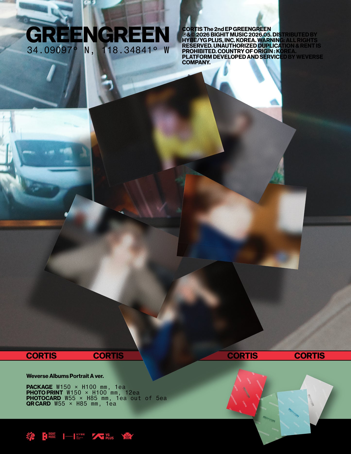 CORTIS - The 2nd EP [GREENGREEN] (Weverse Albums ver.)random