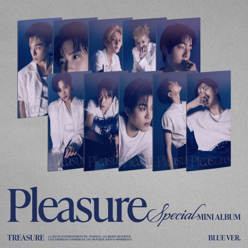🚗TREASURE - SPECIAL MINI ALBUM [PLEASURE] (BLUE VER.)random